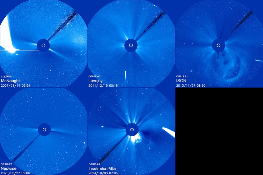 Five Bright Comets from SOHO Five Bright Comets from SOHO