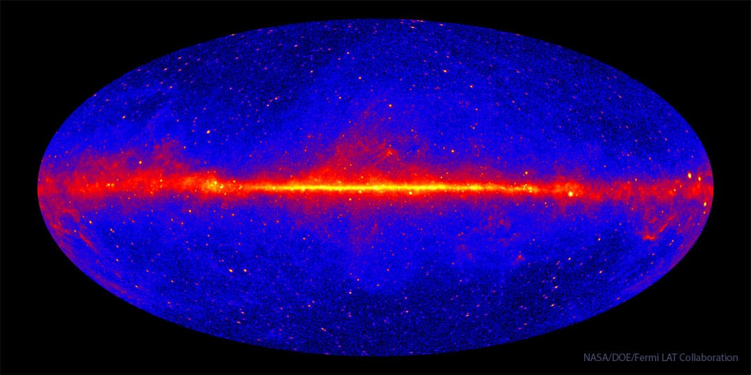 Fermis 12 year All Sky Gamma ray Map Fermis 12 year All Sky Gamma ray Map