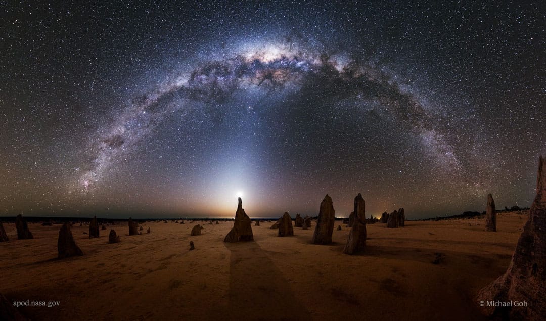 Milky Way over the Australian Pinnacles Milky Way over the Australian Pinnacles