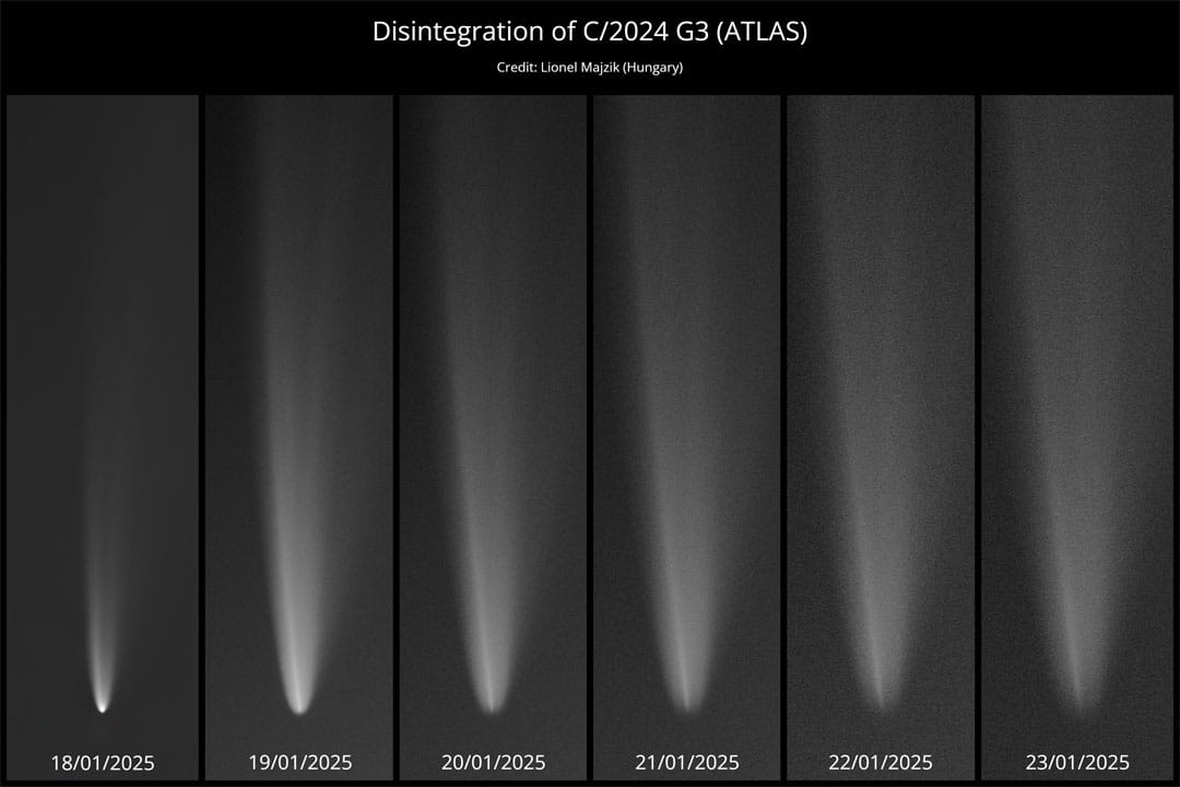 Comet G3 ATLAS Disintegrates Comet G3 ATLAS Disintegrates