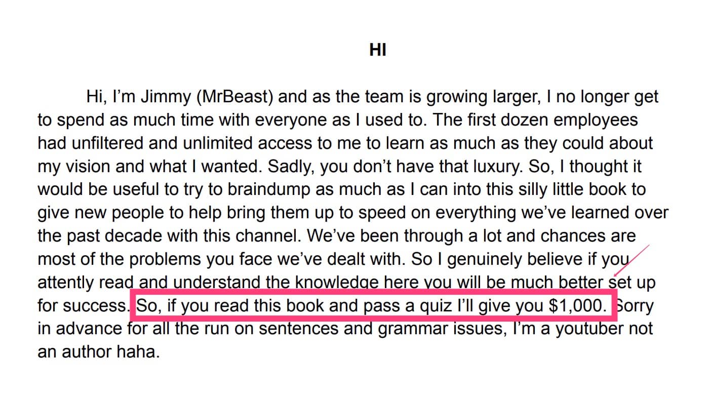 3.17亿粉丝 全球第一网红 MRBEAST 公司内部培训手册 教你如何制造爆款内容 3.17亿粉丝 全球第一网红 MRBEAST 公司内部培训手册 教你如何制造爆款内容