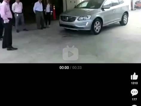 太吓人了，沃尔沃撞总裁