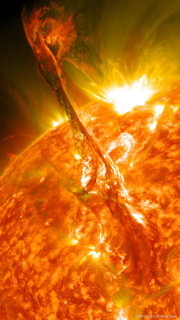A Solar Filament Erupts A Solar Filament Erupts