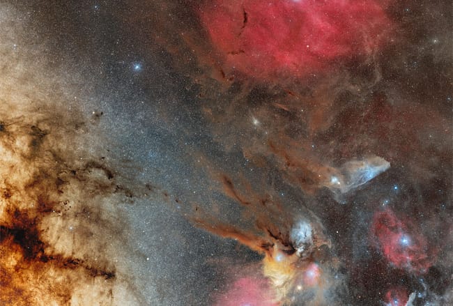Zeta and Rho Ophiuchi with Milky Way