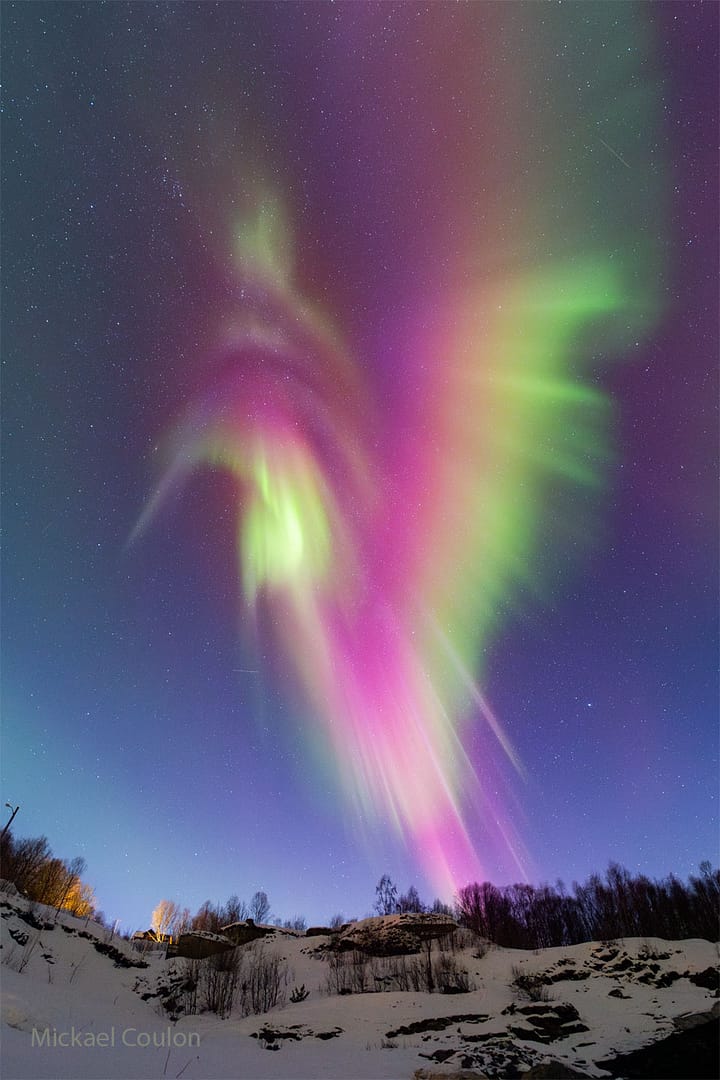 Auroral Hummingbird over Norway Auroral Hummingbird over Norway