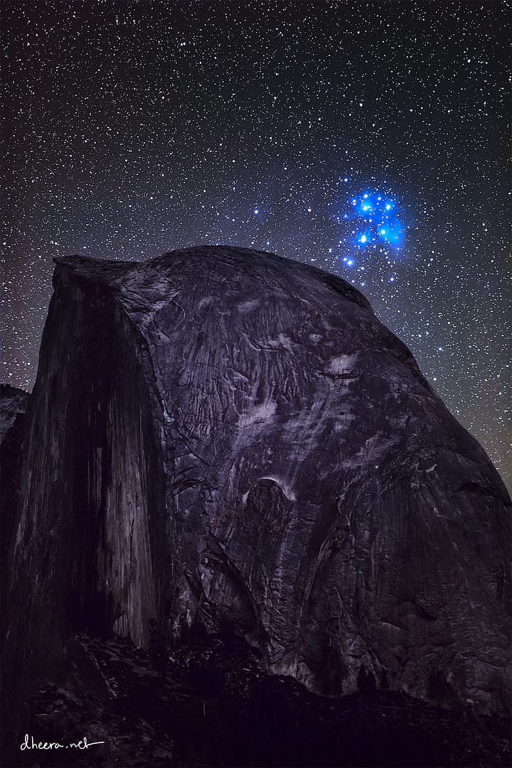 Pleiades over Half Dome Pleiades over Half Dome