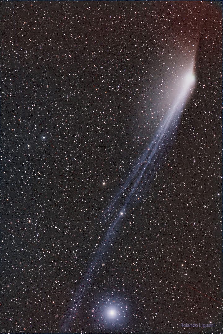 Comet Pons Brooks Develops Opposing Tails Comet Pons Brooks Develops Opposing Tails