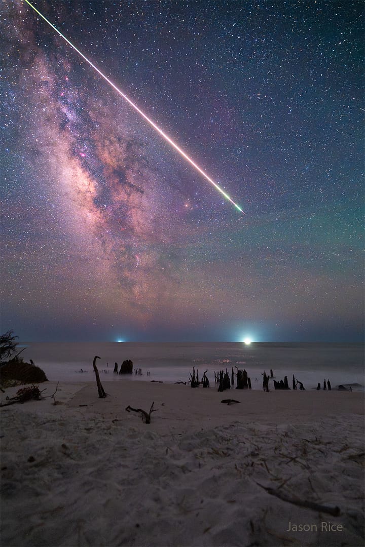 Fireball over Cape San Blas Fireball over Cape San Blas
