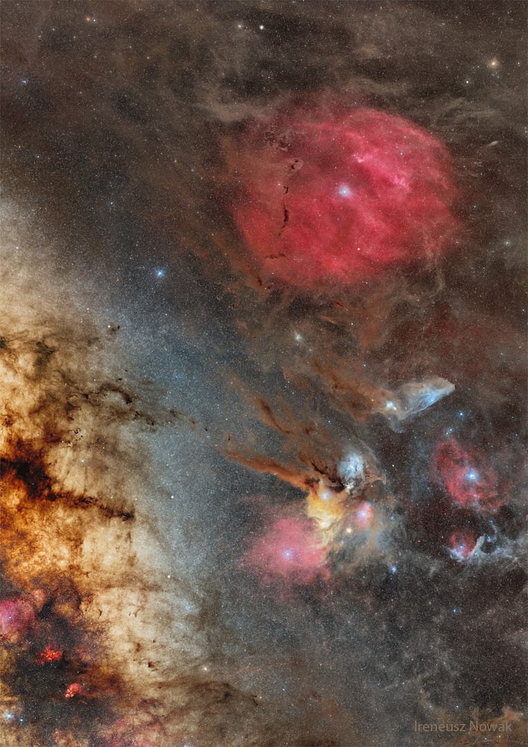 Zeta and Rho Ophiuchi with Milky Way Zeta and Rho Ophiuchi with Milky Way
