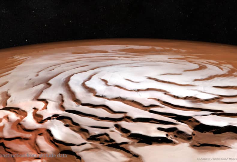 The Spiral North Pole of Mars The Spiral North Pole of Mars