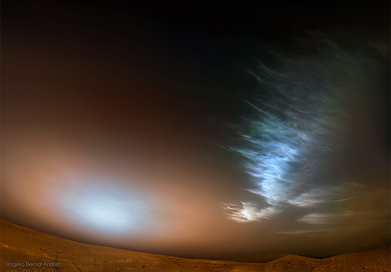 Ice Clouds over a Red Planet Ice Clouds over a Red Planet