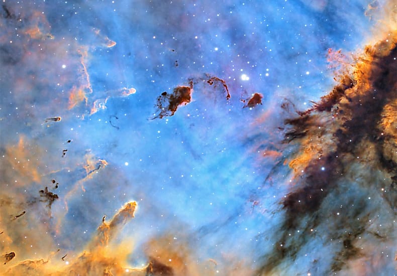 Stars and Dust in the Pacman Nebula