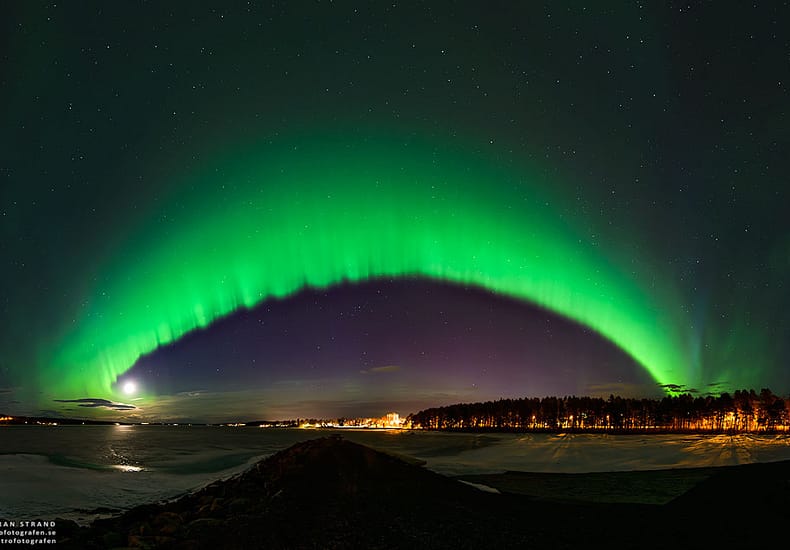 Green Aurora over Sweden Green Aurora over Sweden