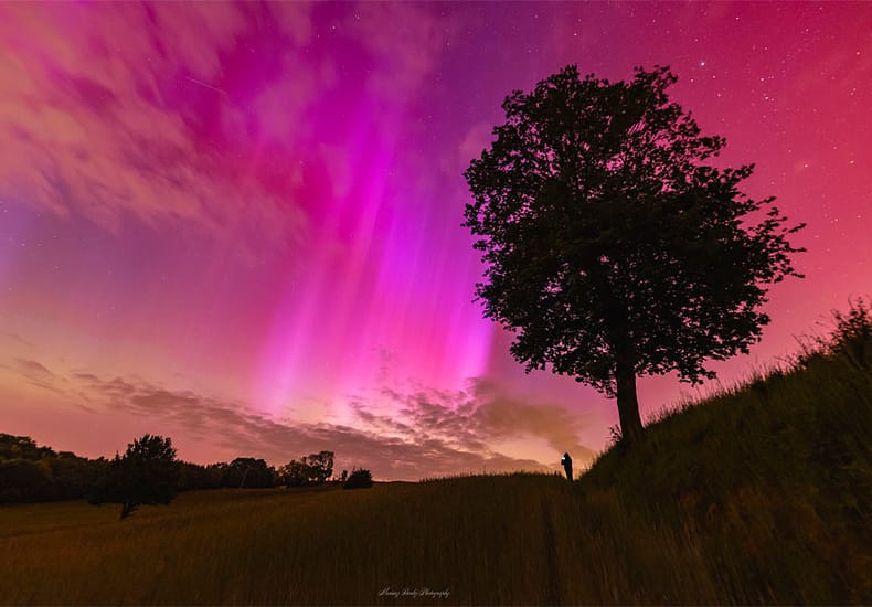 Red Aurora over Poland Red Aurora over Poland