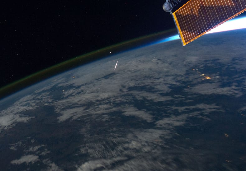 A Perseid Below A Perseid Below