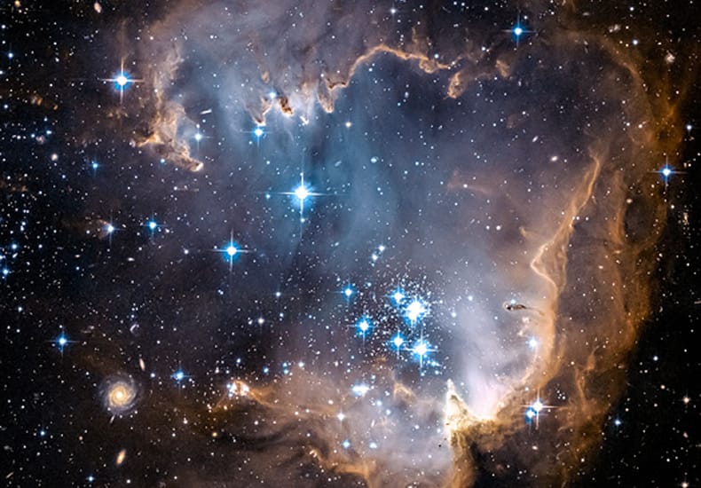 NGC 602: Oyster Star Cluster