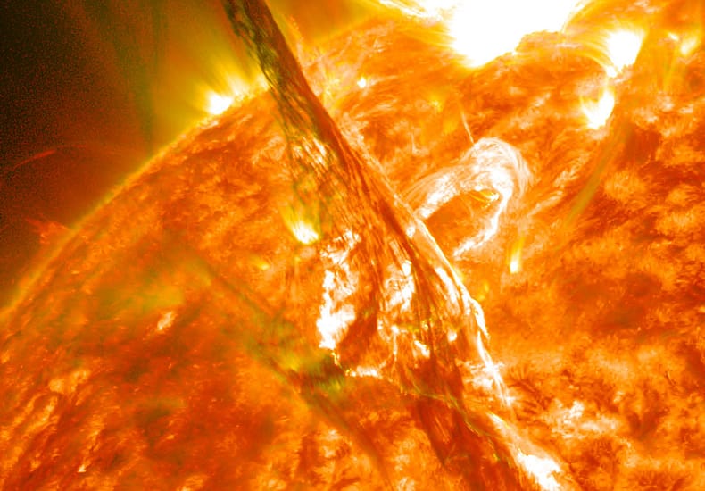 A Solar Filament Erupts A Solar Filament Erupts