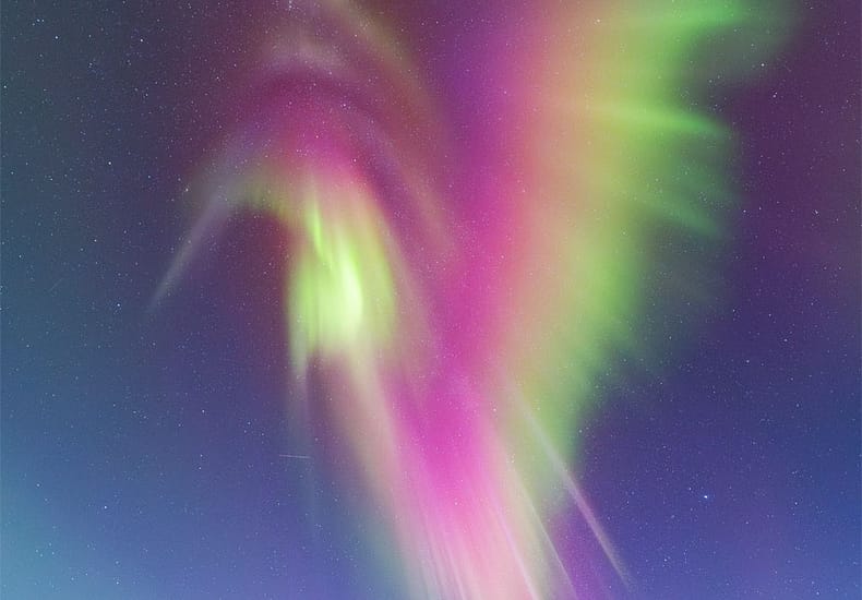 Auroral Hummingbird over Norway