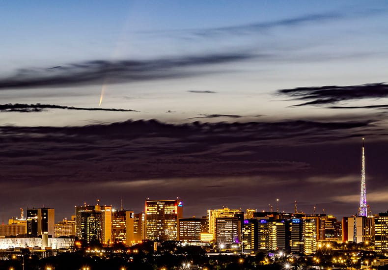 Comet ATLAS over Brasilia