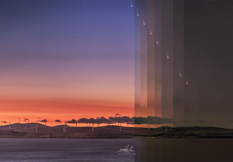 Comet A3 Through an Australian Sunrise Comet A3 Through an Australian Sunrise