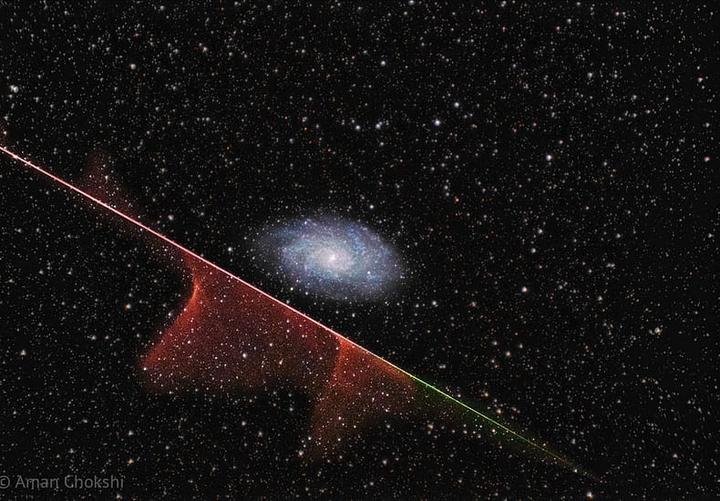 Meteor Misses Galaxy Meteor Misses Galaxy