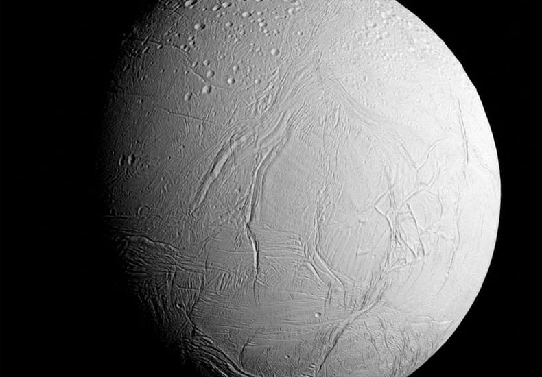 Enceladus in True Color Enceladus in True Color