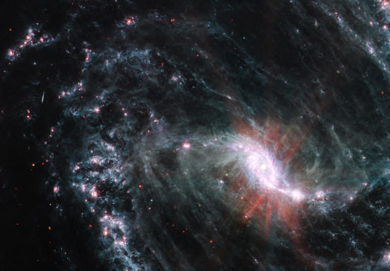 Barred Spiral Galaxy NGC 1365 from Webb Barred Spiral Galaxy NGC 1365 from Webb