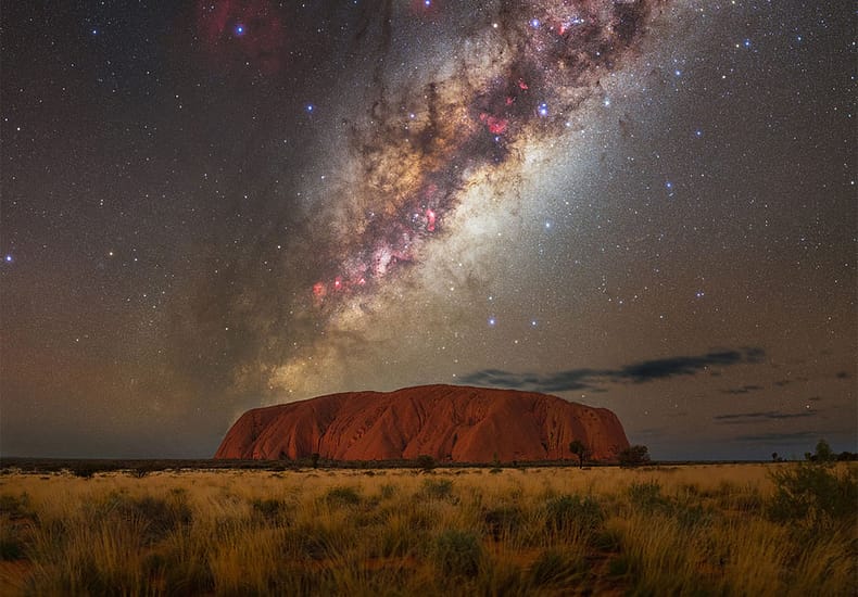 Milky Way over Uluru Milky Way over Uluru