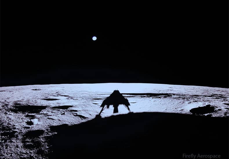 Blue Ghost on the Moon Blue Ghost on the Moon