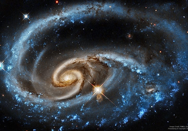 UGC 1810: Wildly Interacting Galaxy from Hubble