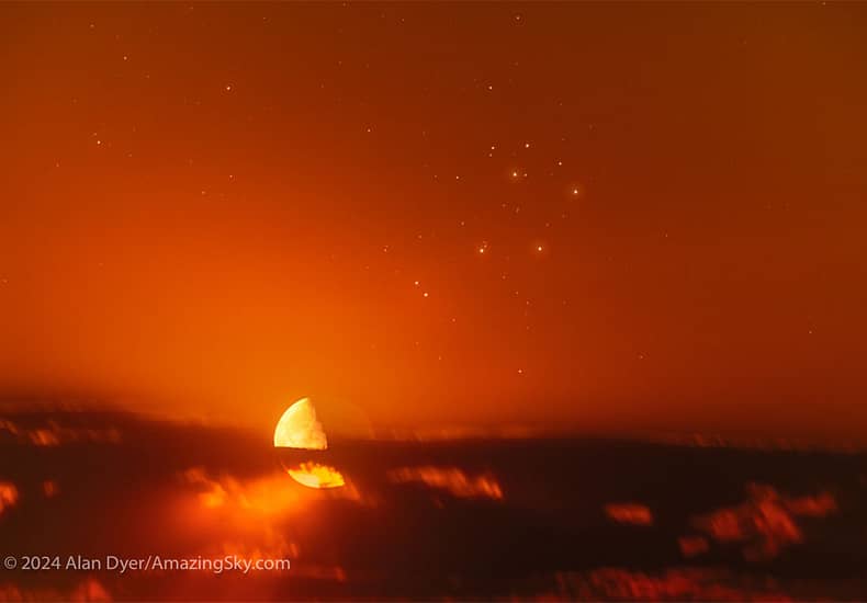 Quarter Moon and Sister Stars Quarter Moon and Sister Stars