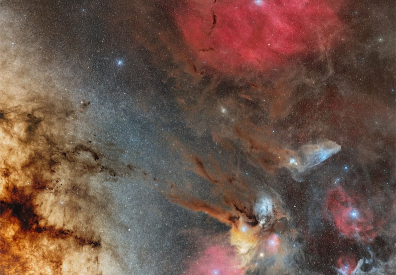 Zeta and Rho Ophiuchi with Milky Way Zeta and Rho Ophiuchi with Milky Way