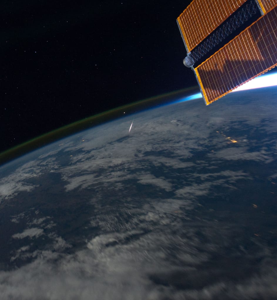 A Perseid Below A Perseid Below