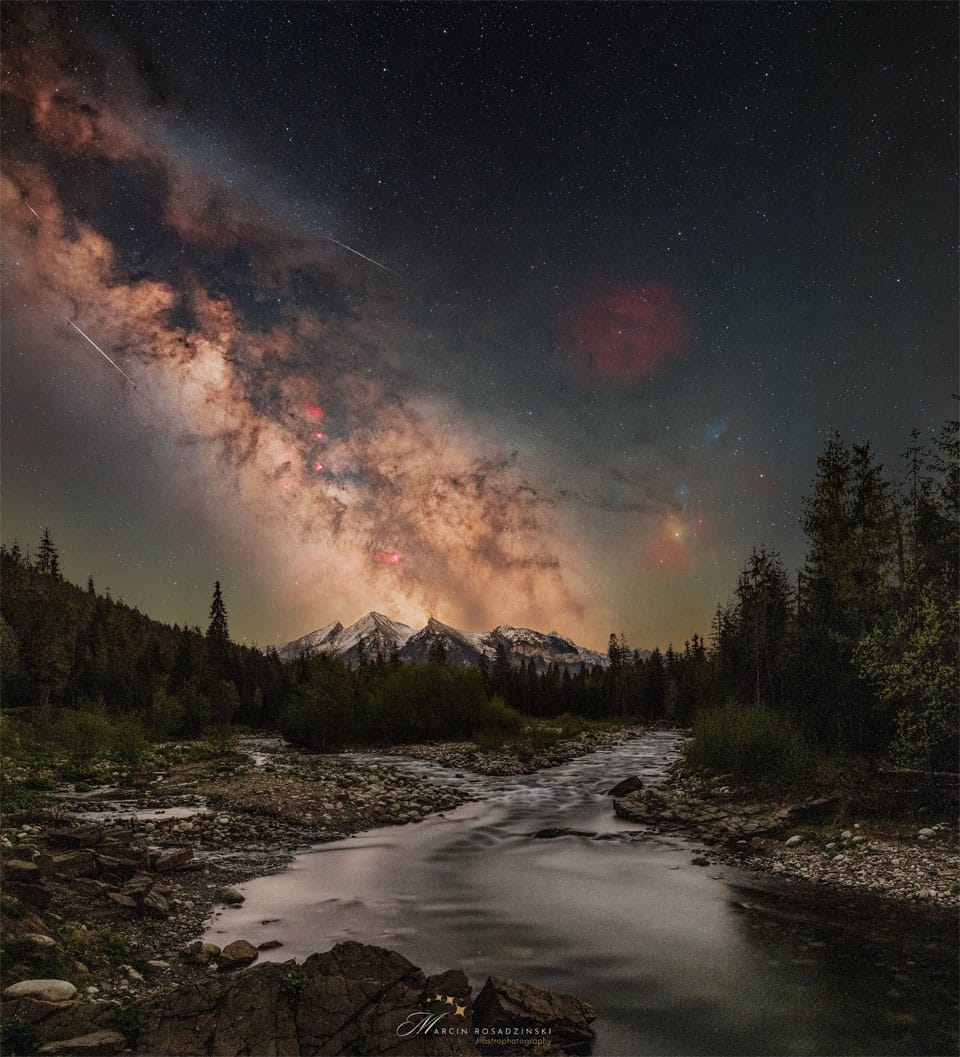 A Night Sky over the Tatra Mountains A Night Sky over the Tatra Mountains