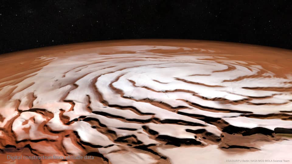 The Spiral North Pole of Mars The Spiral North Pole of Mars