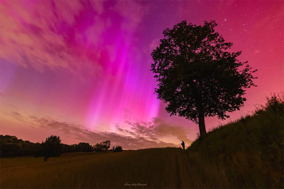 Red Aurora over Poland Red Aurora over Poland