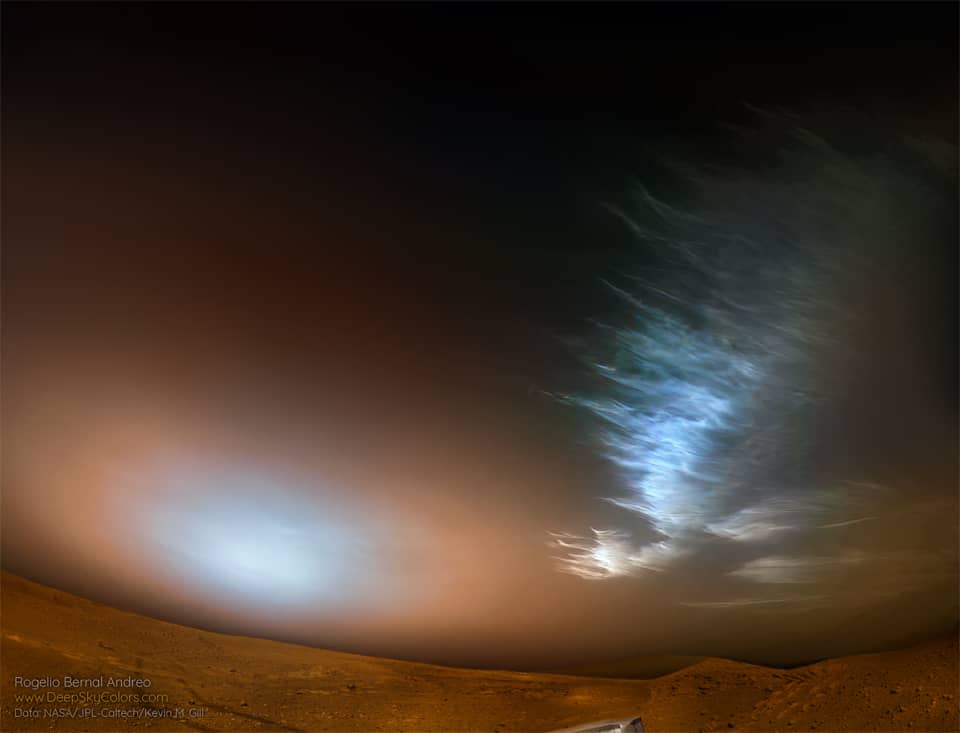 Ice Clouds over a Red Planet Ice Clouds over a Red Planet