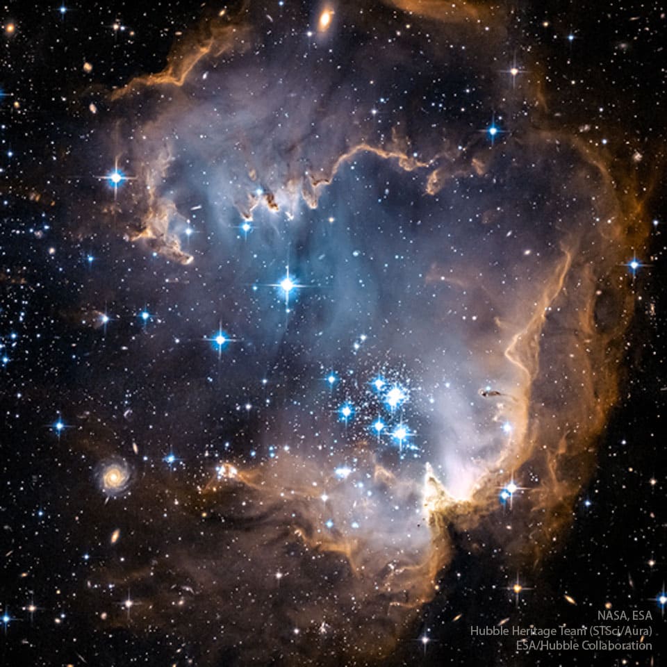 NGC 602: Oyster Star Cluster NGC 602: Oyster Star Cluster