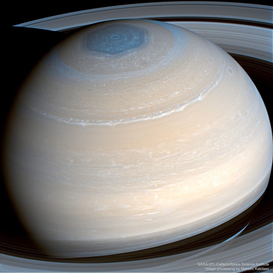 Saturn in Infrared from Cassini Saturn in Infrared from Cassini